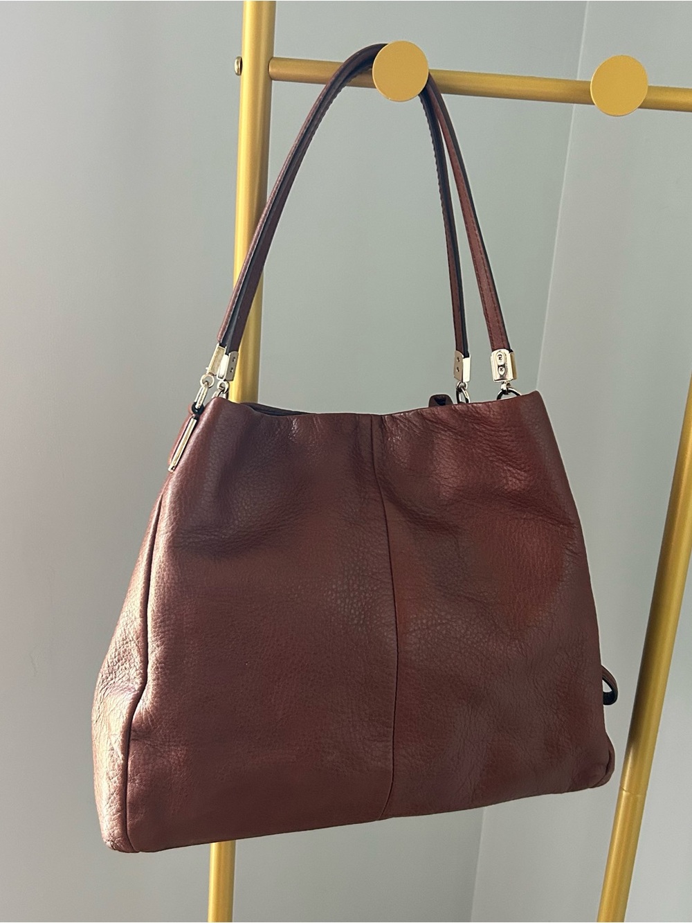 Vintage Coach Madison Phoebe Shoulder Bag Brown leather and gold hardware 26224 - Picture 8 of 11